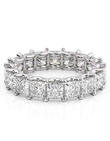 5.5ct Princess U Prong Eternity WG