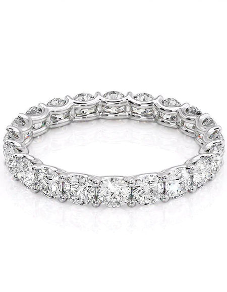 2ct Round U Prong Eternity WG