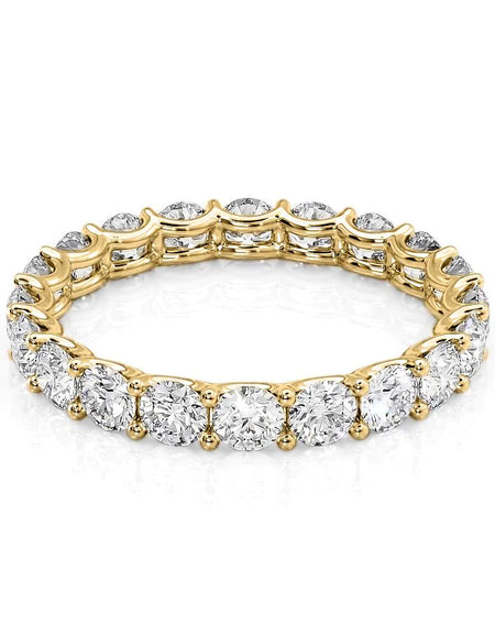 2ct Round U Prong Eternity YG