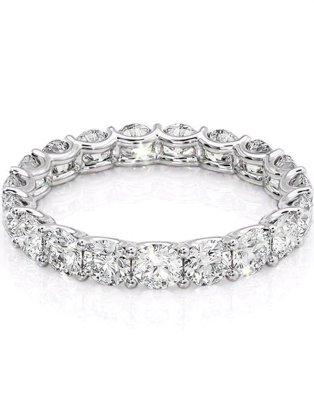 2.5ct Round U Prong Eternity WG