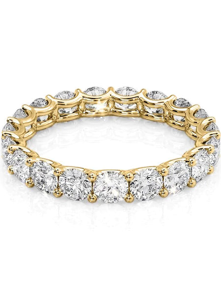 2.5ct Round U Prong Eternity YG