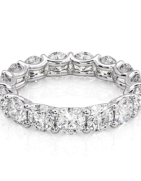 4.5ct Round U Prong Eternity WG Model