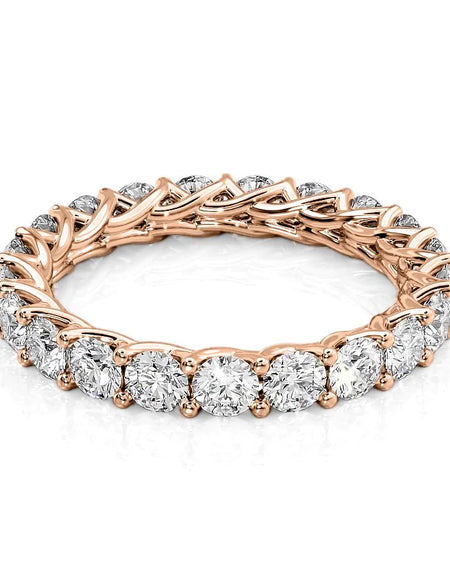 2ct Round Trellis Eternity RG