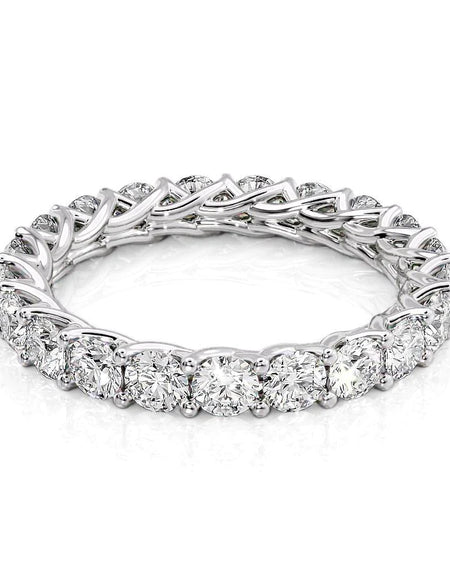 2ct Round Trellis Eternity WG