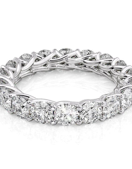 3.5ct Round Trellis Eternity WG