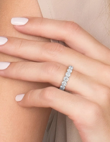 3.5ct Round Trellis Eternity WG