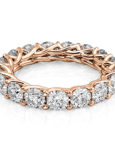 4ct Round Trellis Eternity RG