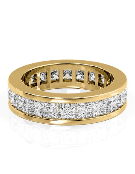 3.5ct Princess Channel Eternity YG