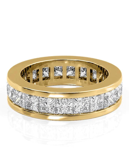 4ct Princess Channel Eternity YG
