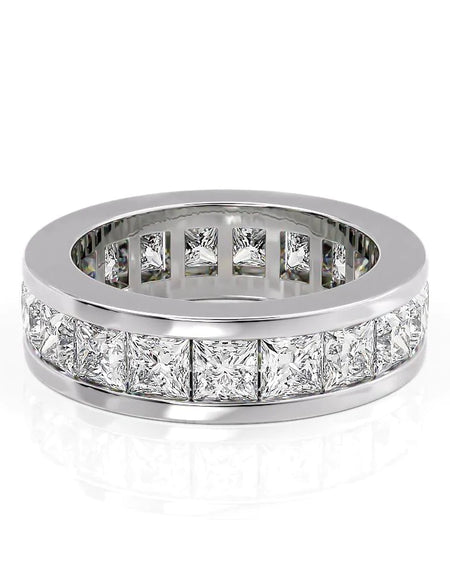 4.7ct Princess Channel Eternity WG