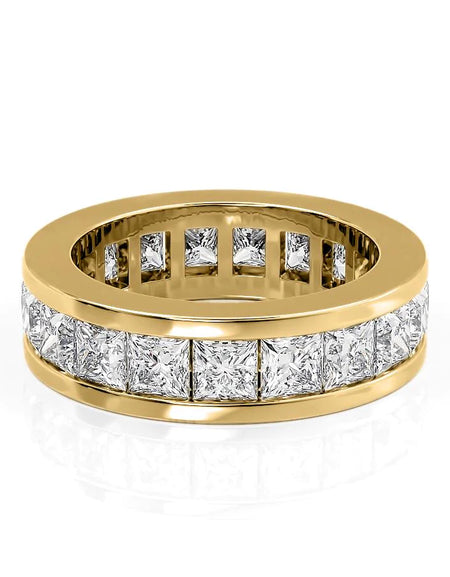 4.7ct Princess Channel Eternity YG