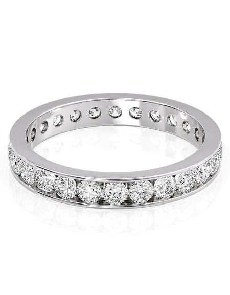 1.2ct Round Channel Eternity WG