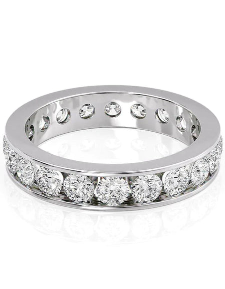 2ct Round Channel Eternity WG