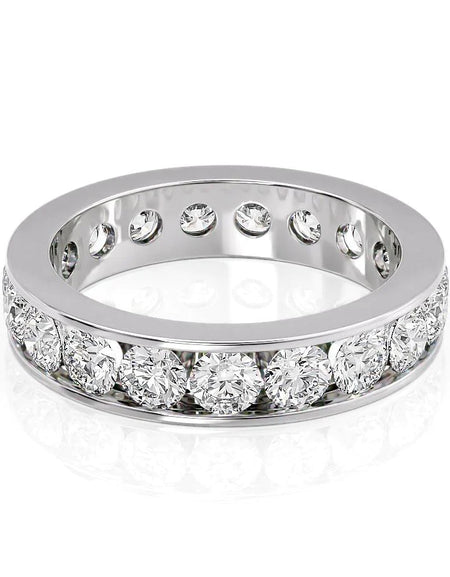 3ct Round Channel Eternity WG