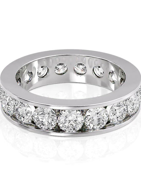 3.5ct Round Channel Eternity WG