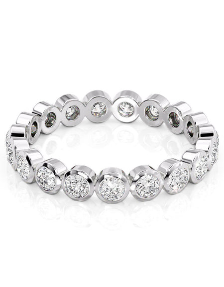 1ct Round Bezel Eternity 1ct WG R