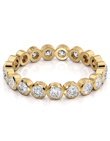 0.5ct Round Bezel Eternity 1ct YG R