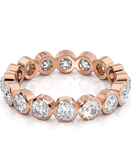 3ct Round Bezel Eternity 1.5ct RG R