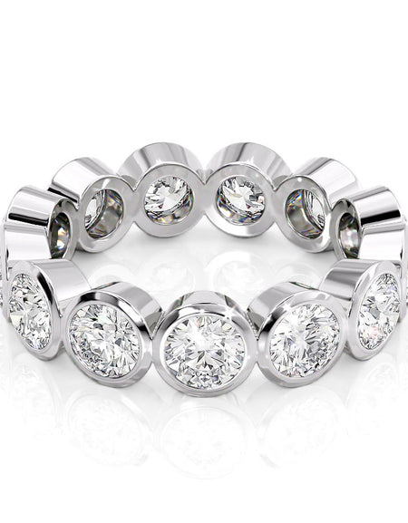 3.5ct Round Bezel Eternity 3.5ct WG R