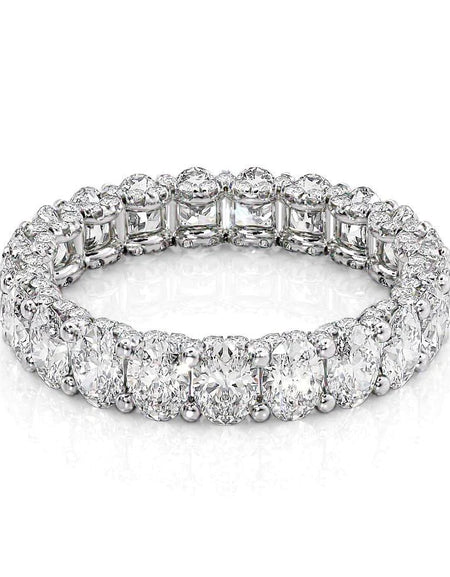 3.3ct Oval U Prong Eternity WG
