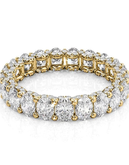 3.3ct Oval U Prong Eternity YG