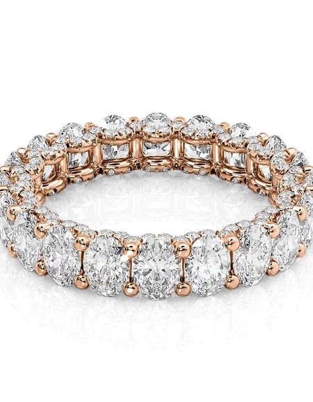 4.3ct Oval U Prong Eternity RG