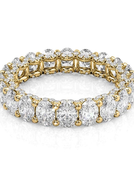 4.3ct Oval U Prong Eternity YG