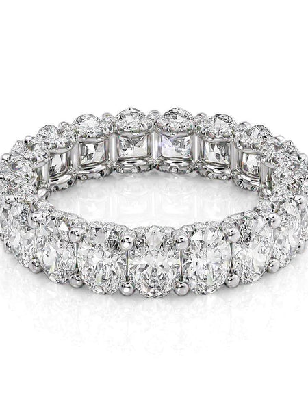 4.8ct Oval U Prong Eternity WG