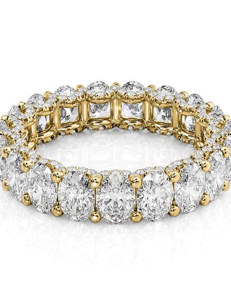 4.8ct Oval U Prong Eternity YG