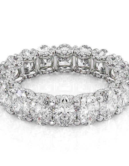 5.8ct Oval U Prong Eternity WG