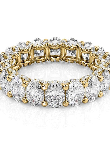 5.8ct Oval U Prong Eternity YG