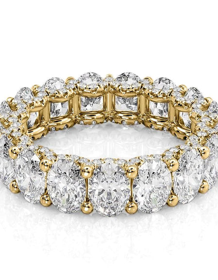 6.8ct Oval U Prong Eternity YG