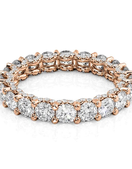 2.8ct Round U Pave Prong Eternity RG