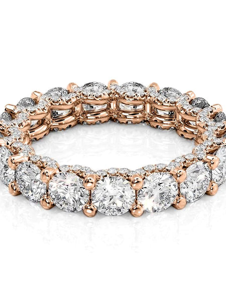 4.3ct Round U Pave Prong Eternity RG