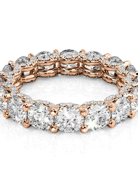 4.8ct Round U Pave Prong Eternity RG