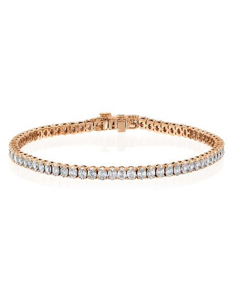 Oval Tennis Bracelet 4ct RG OV