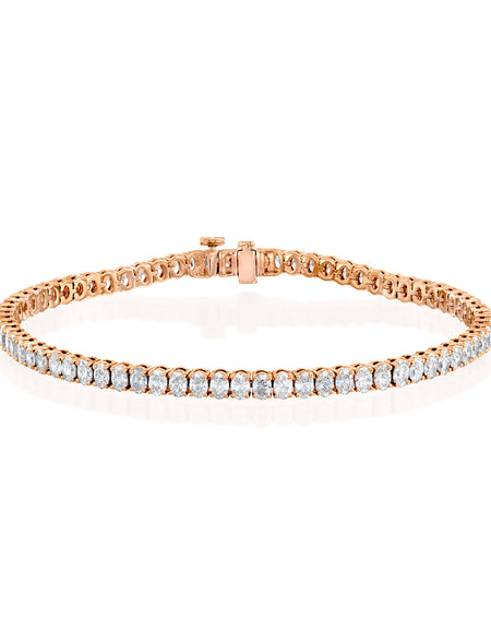 Oval Tennis Bracelet 6ct RG OV