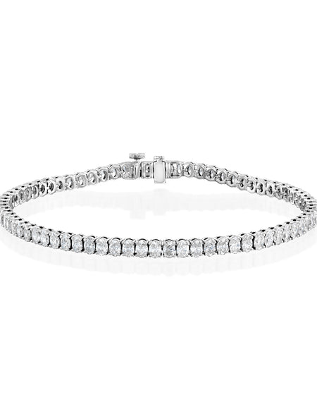 Oval Tennis Bracelet 6ct WG OV