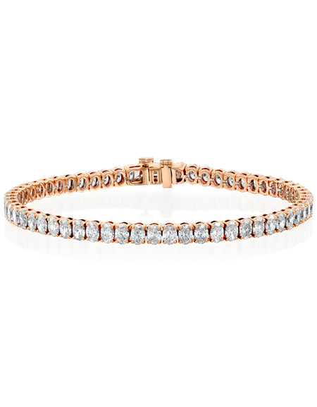 Oval Tennis Bracelet 10ct RG OV