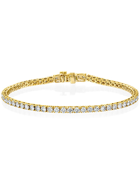 Round Tennis Bracelet 3.5ct YG R