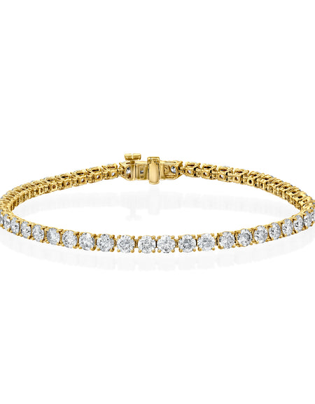 Round Tennis Bracelet 5ct YG R