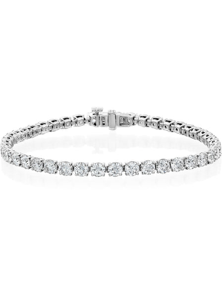 Round Tennis Bracelet 7ct WG R