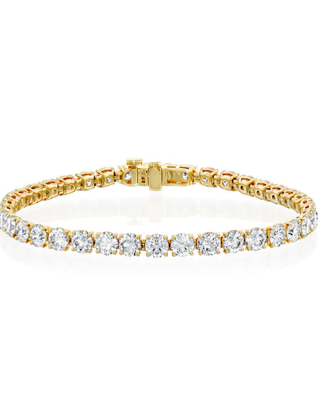 Round Tennis Bracelet 9ct YG R