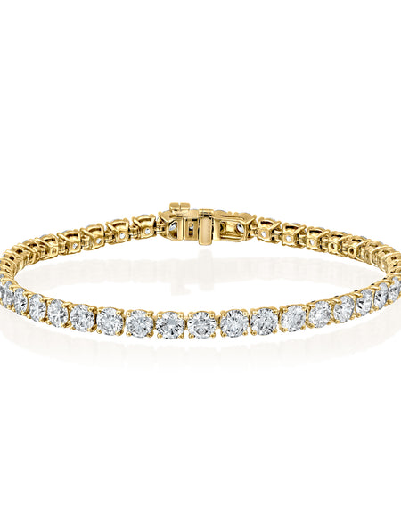 Round Tennis Bracelet 13ct YG R