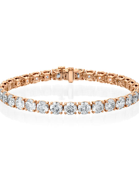 Round Tennis Bracelet 16.5ct RG R