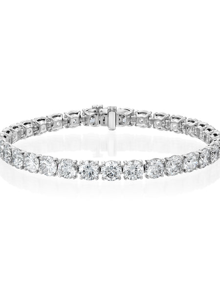 Round Tennis Bracelet 16.5ct WG R