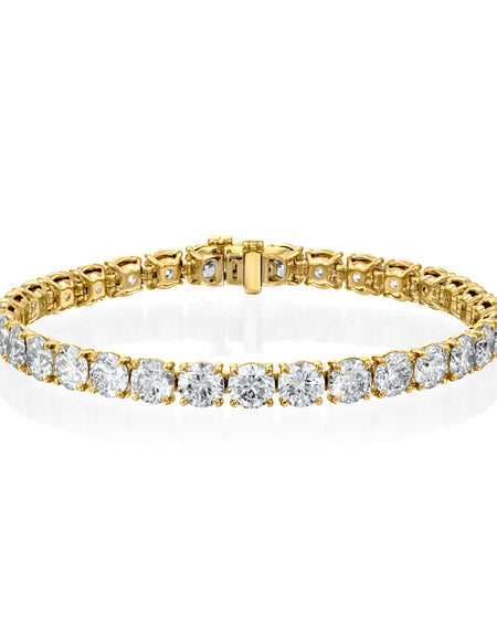Round Tennis Bracelet 16.5ct YG R