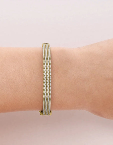 14k Yellow Gold 2.232Tcw 5 Row Pave Angel, Round 18k Yellow Gold 2.232Tcw 5 Row Pave Angel, Round