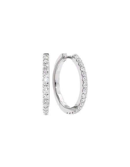 14k White Gold 20.0mm Pave , 0.576Tcw  18k White Gold 20.0mm Pave , 0.576Tcw 
