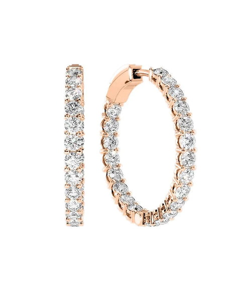 14k Rose Gold 30.0mm Eternity , 4.2Tcw  18k Rose Gold 30.0mm Eternity , 4.2Tcw 